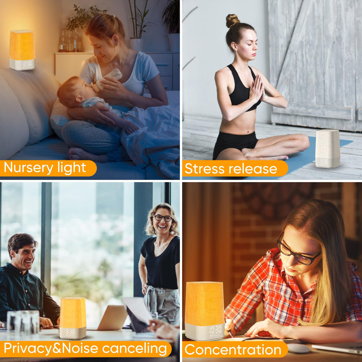 APUZOM modern compact design blends with decor and travels easily.