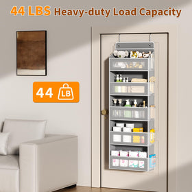 AQOOA 44 lb capacity behind-the-door storage supports heavier items.