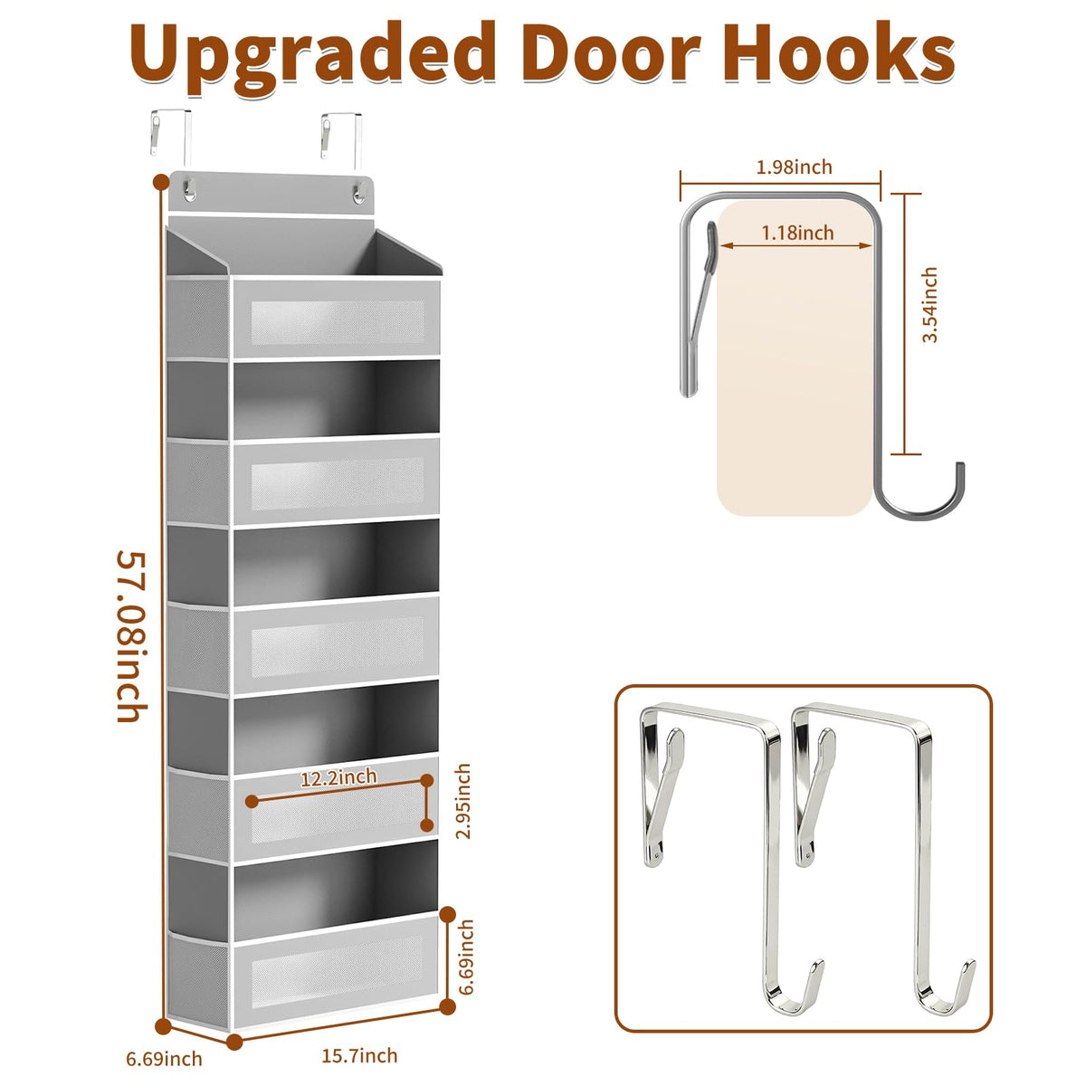 AQOOA Includes accessories for easy setup and stable hanging.