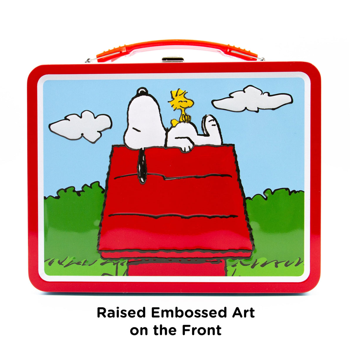 Aquarius Snoopy tin with secure latches keeps contents protected on the go.