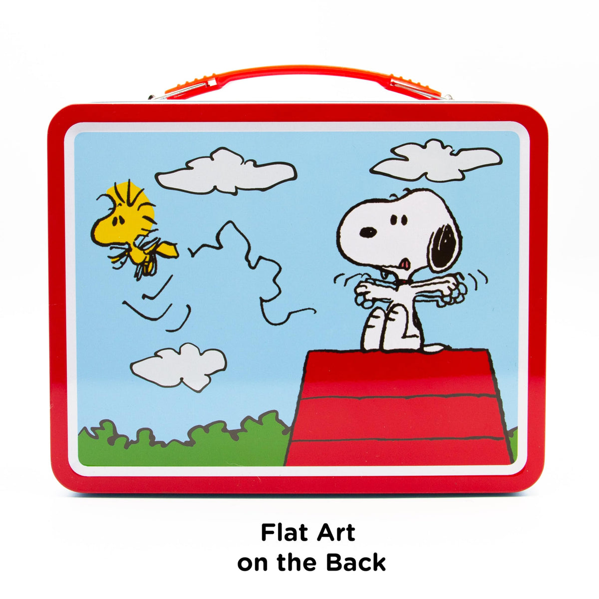 Aquarius Snoopy tin sized 8x6x3-75 inches for compact storage and display.