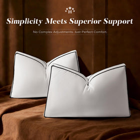 AQUZIN pillow set provides two-pack convenience for couples or guests.