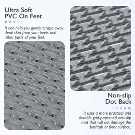 Aqzuxira 32x58 shower mat offering wide coverage for safe showering.