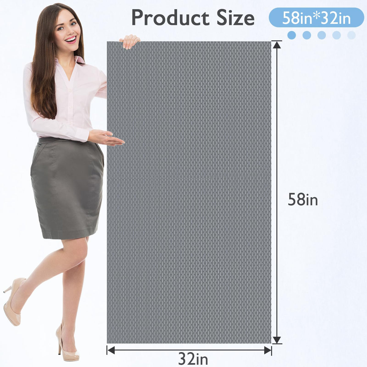Aqzuxira trimmable shower mat fits tub dimensions for a customized fit.