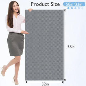 Aqzuxira trimmable shower mat fits tub dimensions for a customized fit.