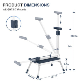 Aratan folding step stool shows sturdy steel construction for daily use