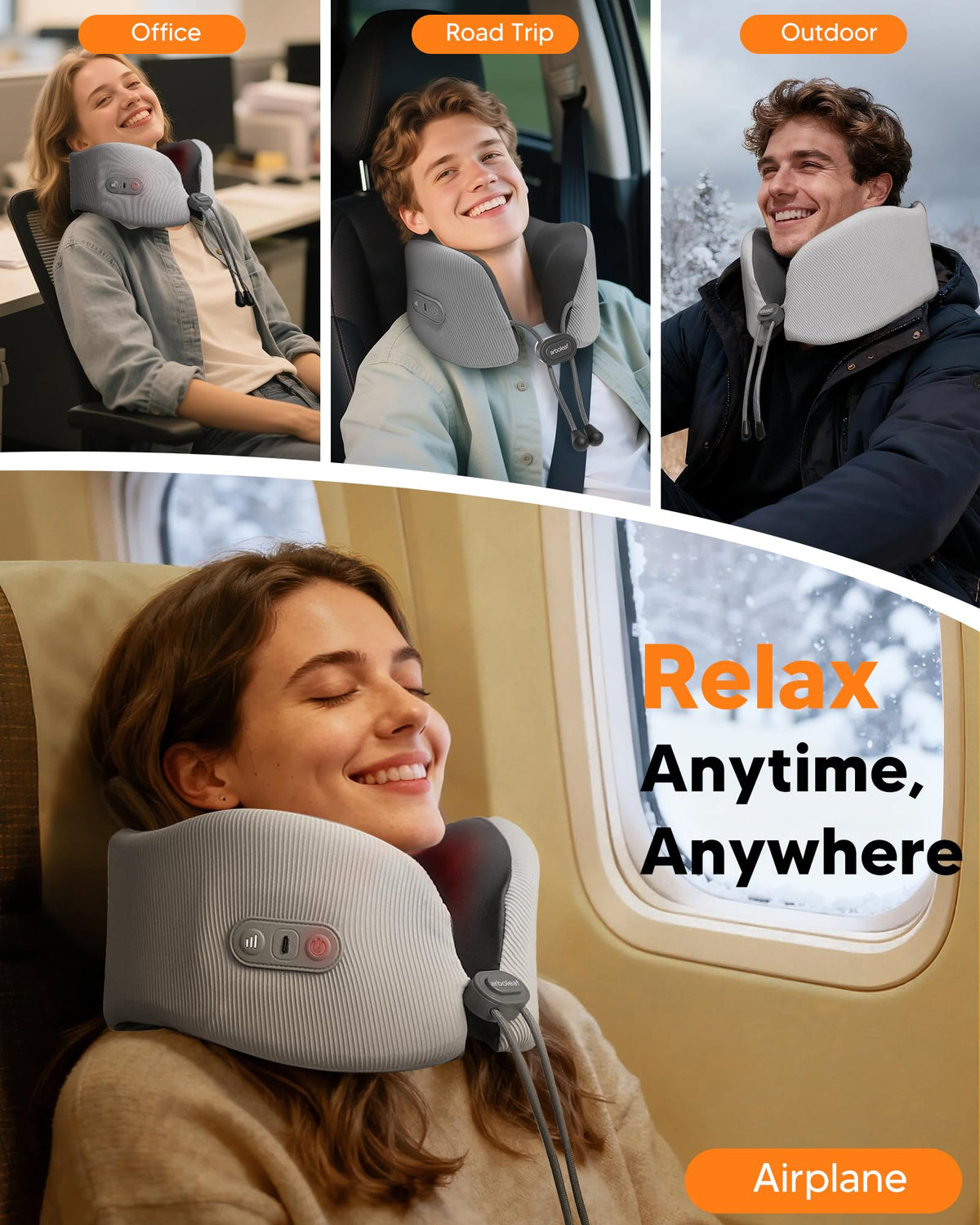 arboleaf car commute comfort with neck pillow supporting long drives