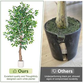 Arborvigro assembly guide image showing quick setup and sturdy base.