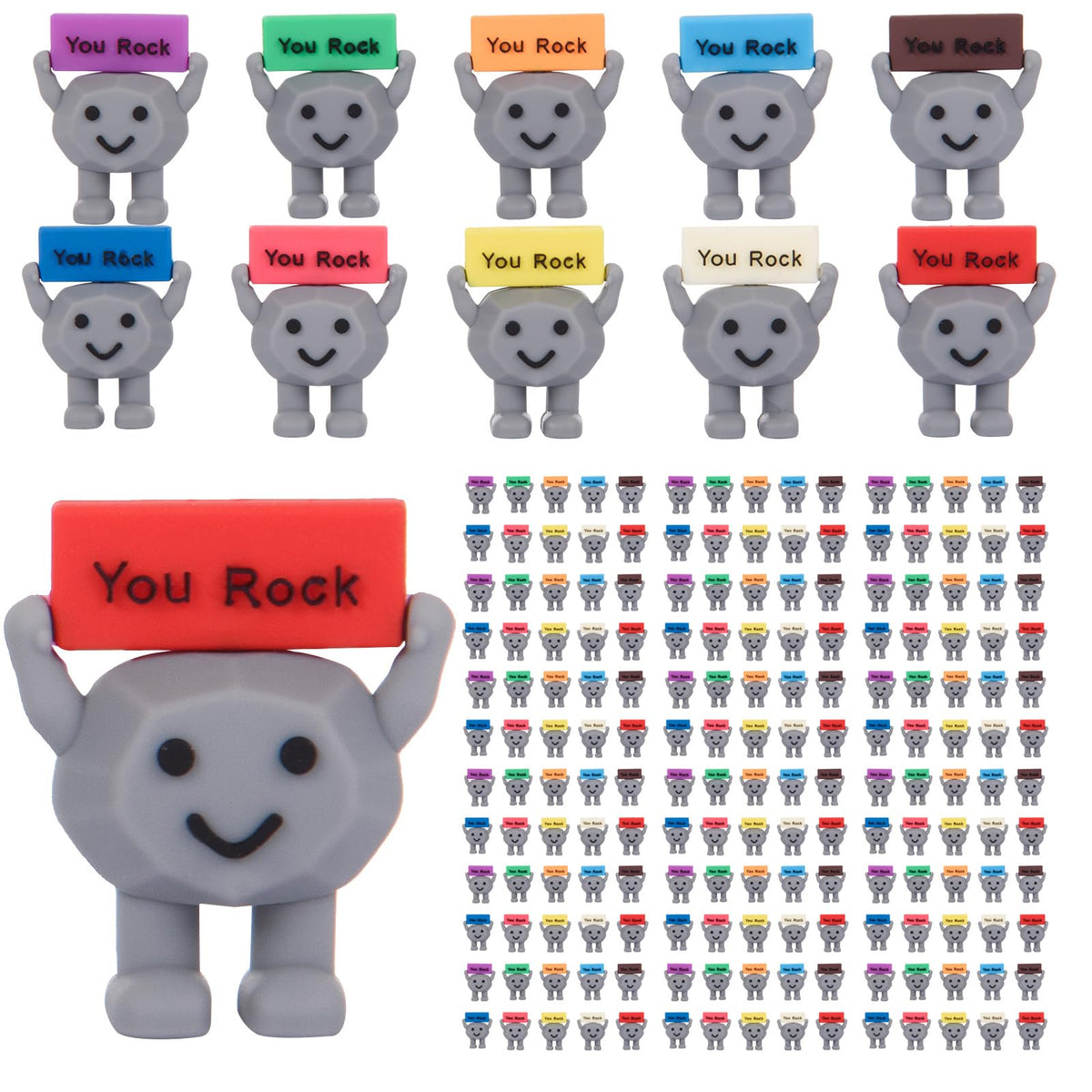 ARCHCRTC You Rock mini figurines front view for desk motivation