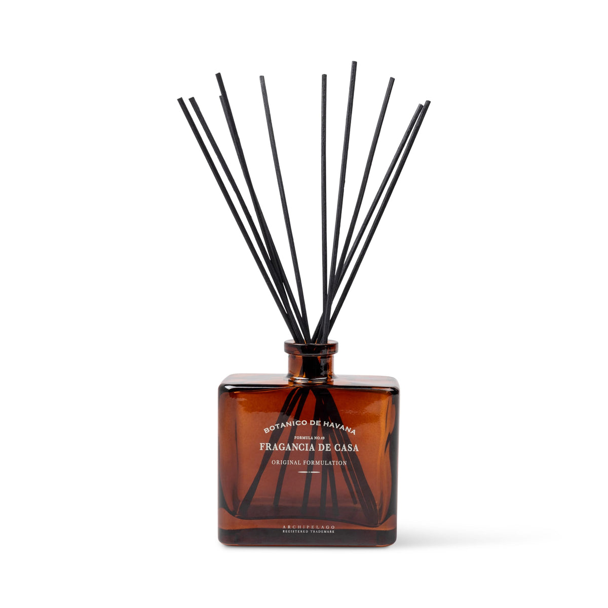 Archipelago Botanicals Botanico de Havana diffuser cap showing elegant ambient scent in a living room.