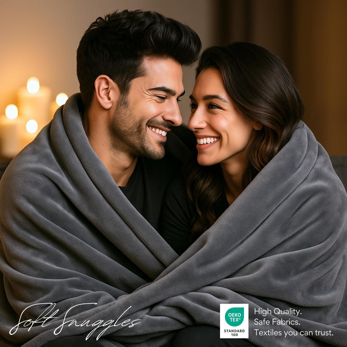 ARDORI versatile moisture-absorbent blanket suitable for bed, couch, or travel.