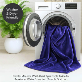 ARDORI indigo king blanket blends style and practical moisture protection