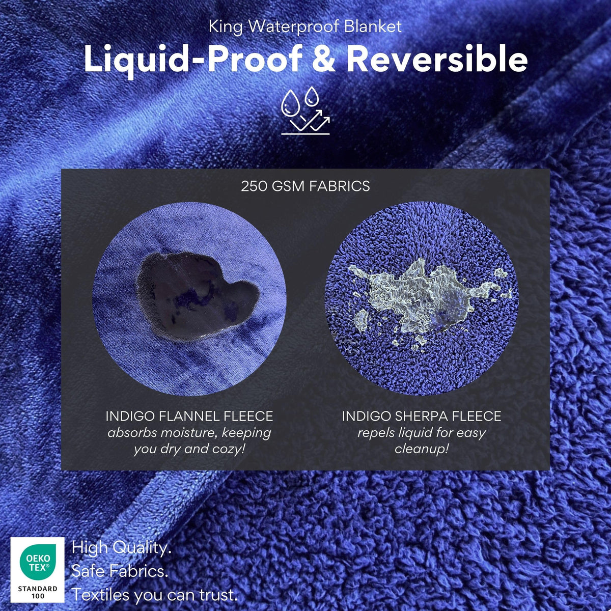 ARDORI machine washable waterproof blanket for easy, hassle-free cleaning