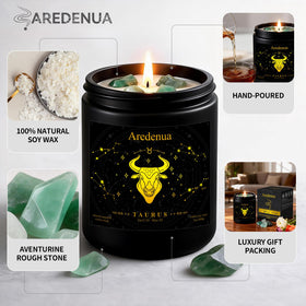 Aredenua candle uses lead-free wick for clean, safe burning.