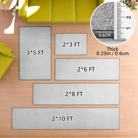 AREDO rug features reinforced edges for lasting durability.