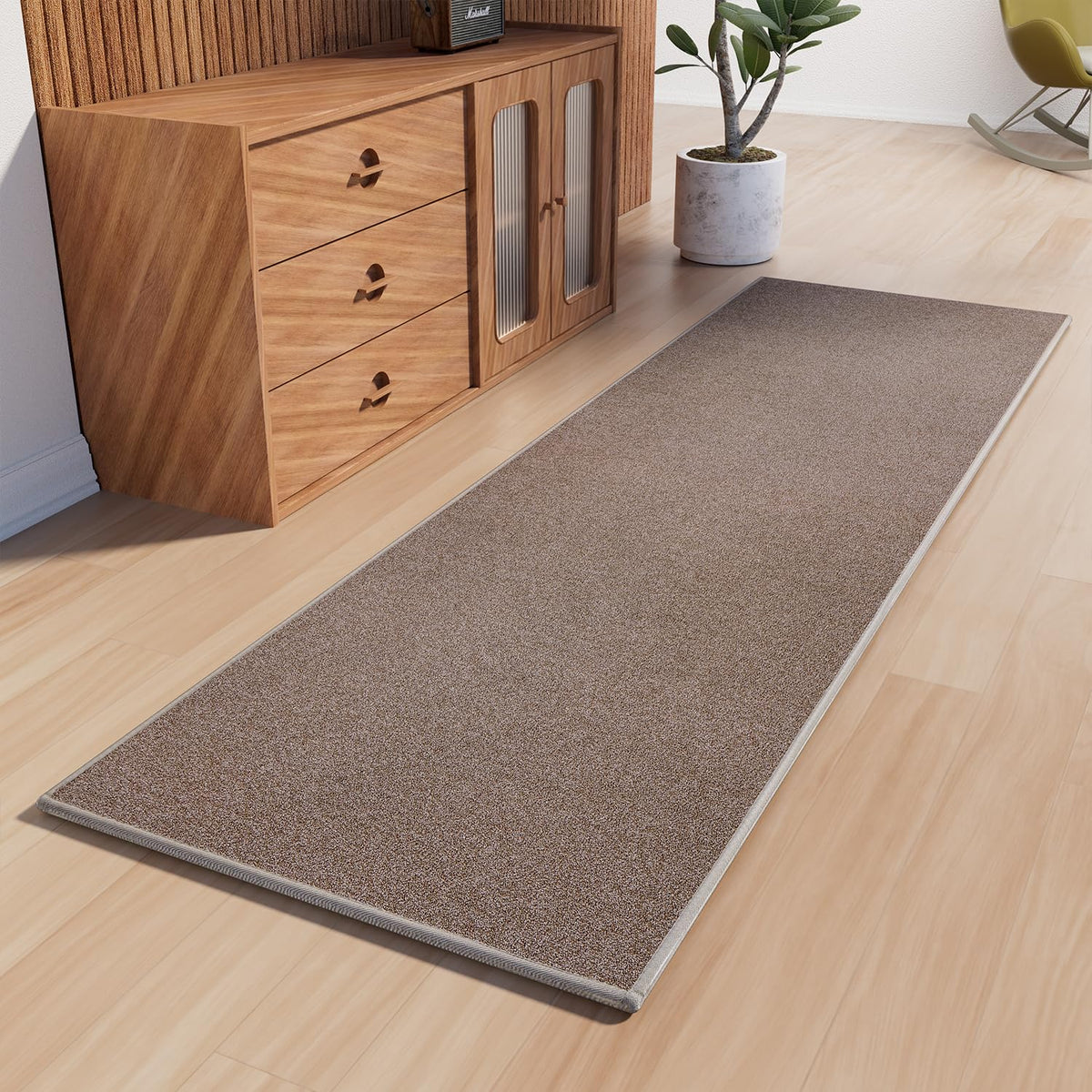 AREDO Runner Rug with non-slip backing keeps hallways safe and floors protected.