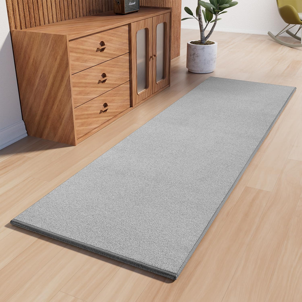 AREDO Runner Rug with non-slip backing keeps floors stable in busy hallways.