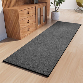 AREDO Runner Rug with non-slip backing provides stable footing in busy entryways for families.
