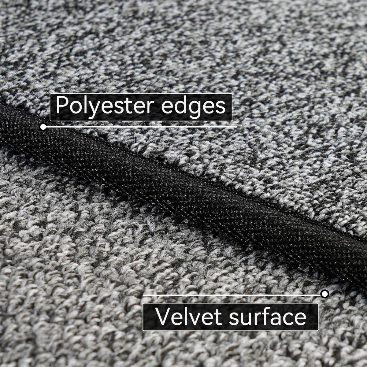 AREDO Runner Rug with washable low-pile fibers is easy to clean after daily use.