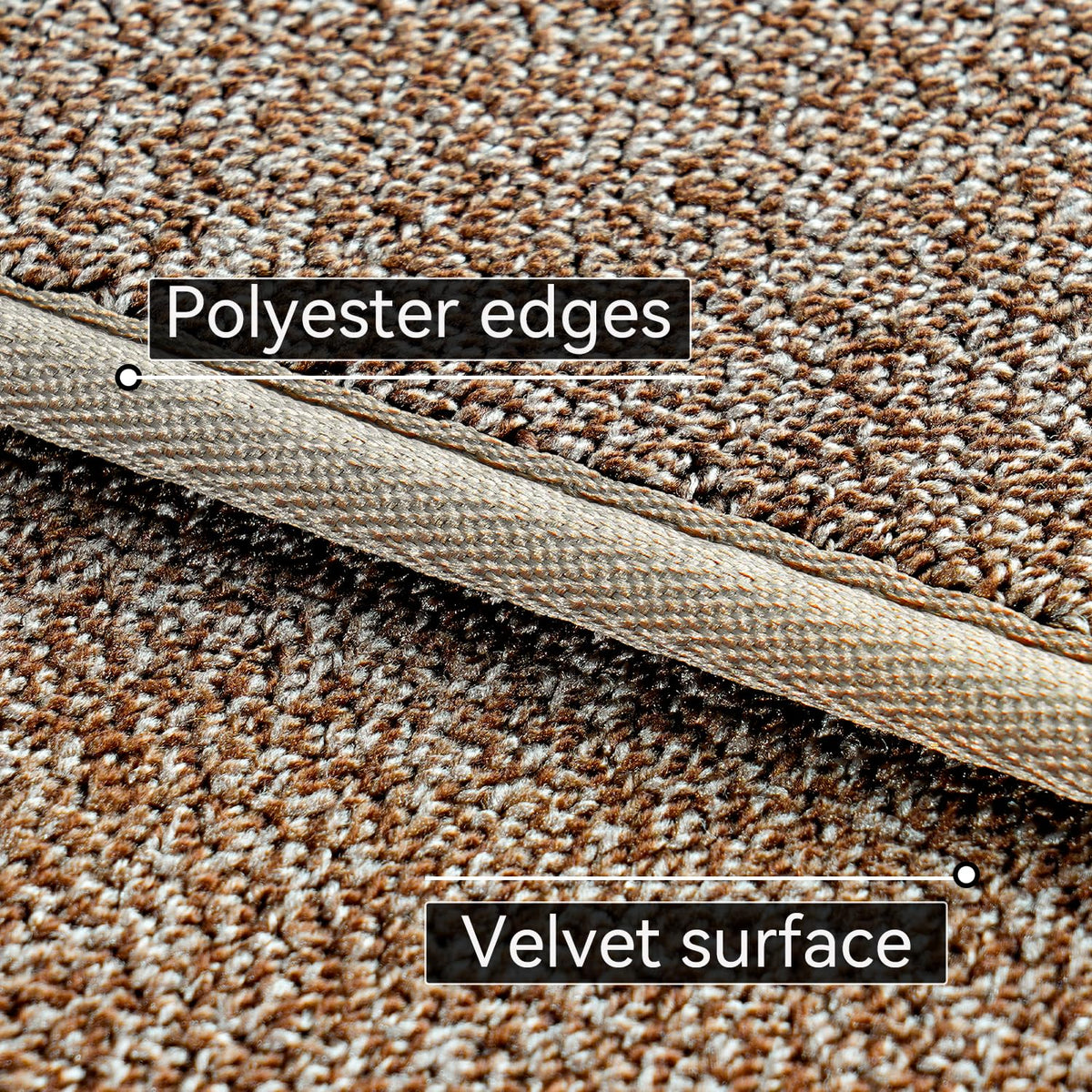 AREDO washable soft-fiber rug makes daily cleaning quick and easy.