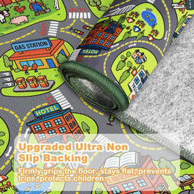 Arenarug city-map-design showcases vivid landmarks to spark imagination.