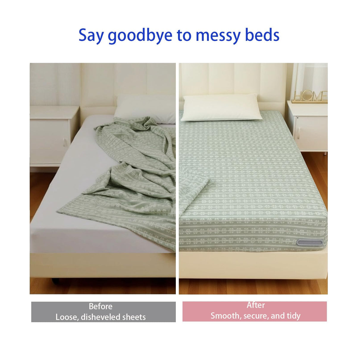 Arisenca reusable bed accessory simplifies weekly sheet changes.