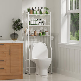 AriseWork white minimalist finish blends with any bathroom decor.
