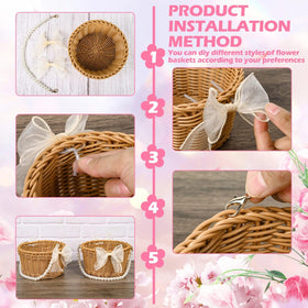 ARKSU dining table centerpiece option with baskets for elegant table decor.