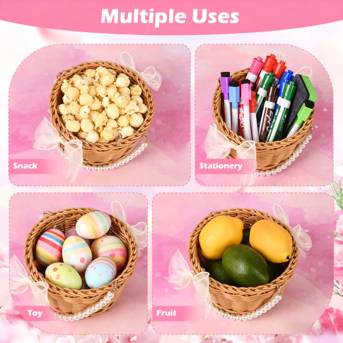 ARKSU Easter decor baskets great for festive spring displays.