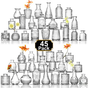 Arme bud vase set 45 clear vases for versatile centerpieces and decor.