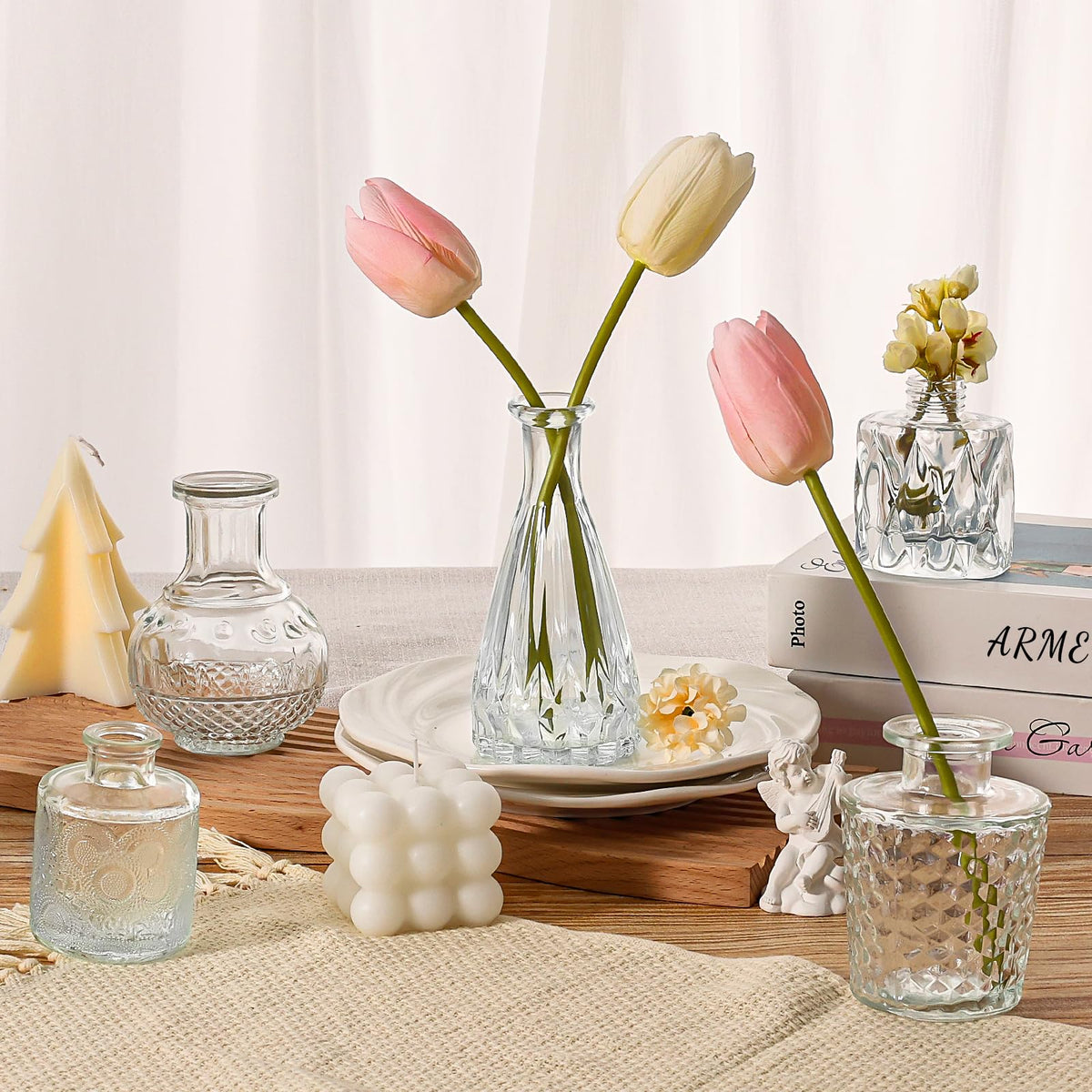 Arme assorted vases for warm vintage styling in any room