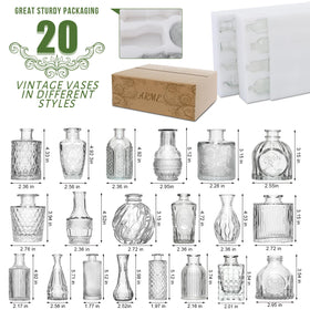 Arme vintage glass vase surface pattern adds texture to decor