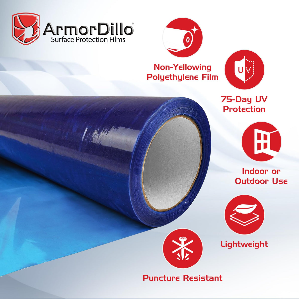 ArmorDillo USA-made window film with included precision knife.