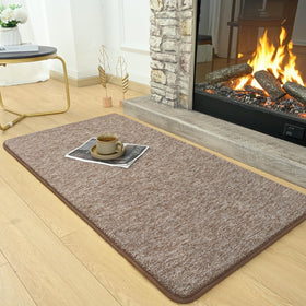 AROGAN 2x4 runner with non-slip backing keeps hallways secure on hard floors.