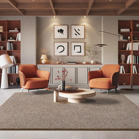 AROGAN low-pile fuzzy rug offers durable daily use with soft texture.