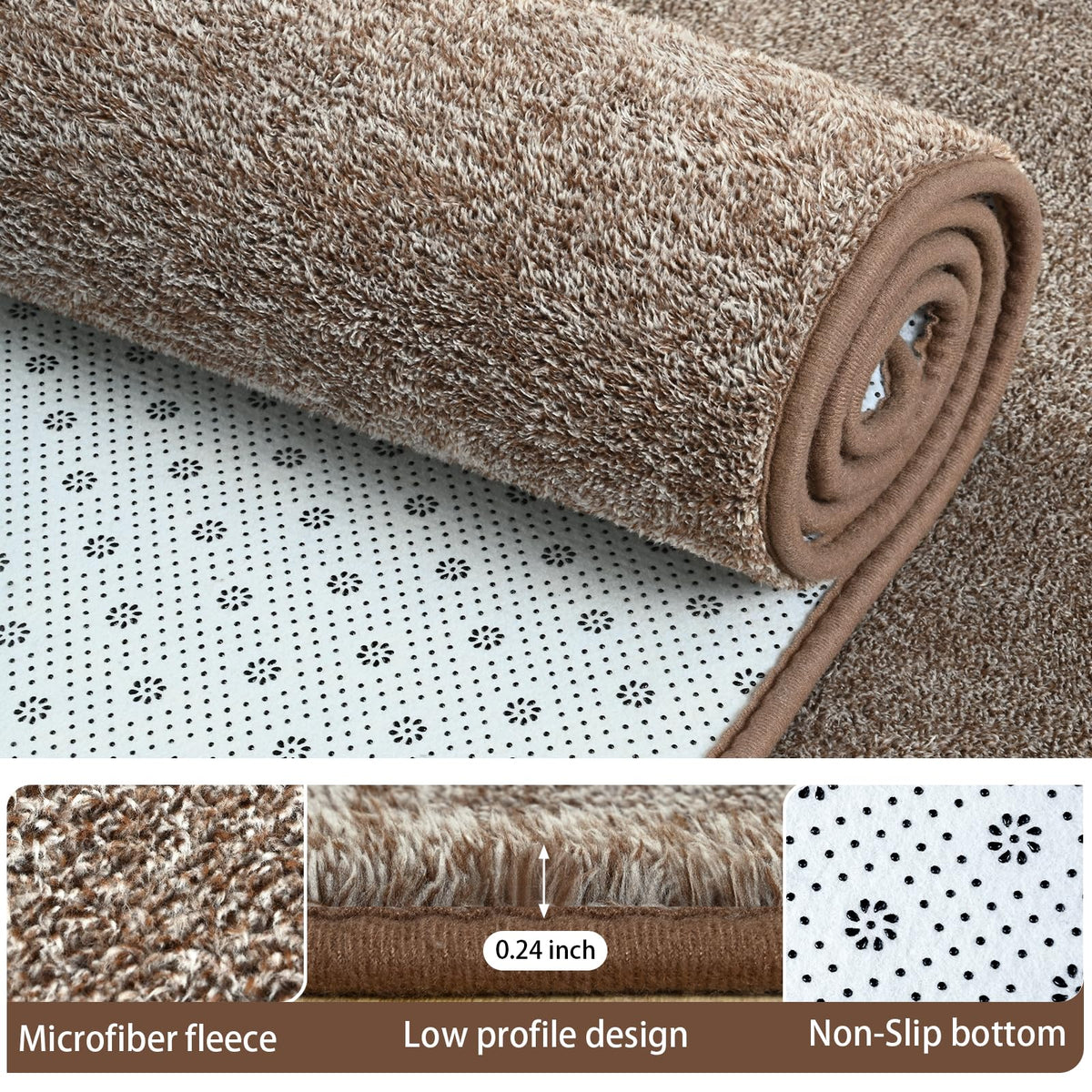 AROGAN machine-washable rug for easy care and fresh-looking spaces.