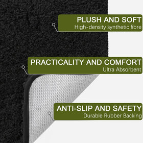 AROGAN versatile rug fits bathroom, bedroom, and entryways.