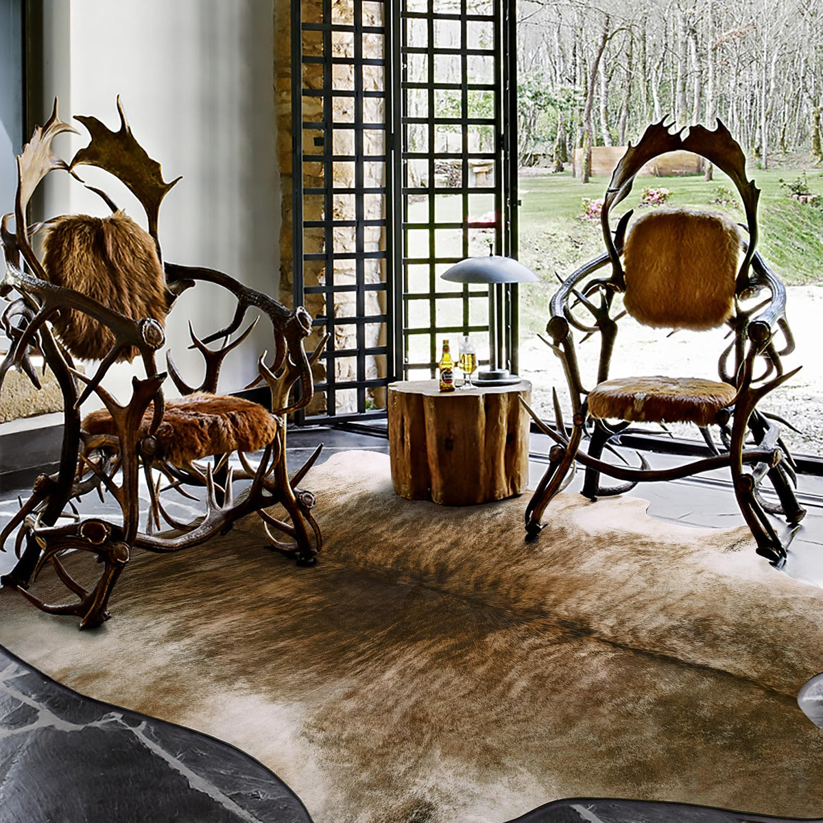 AROgan rustic-modern rug blends contemporary style with western charm