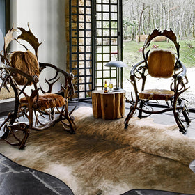 AROgan rustic-modern rug blends contemporary style with western charm