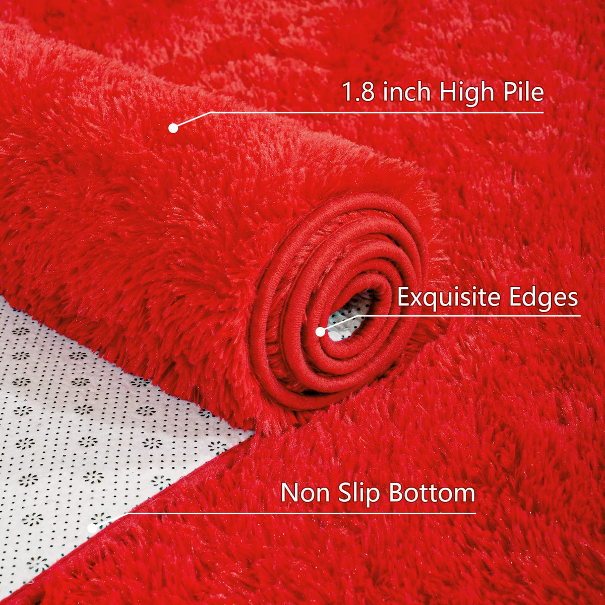 AROGAN soft pile rug for playroom invites cozy reading and games