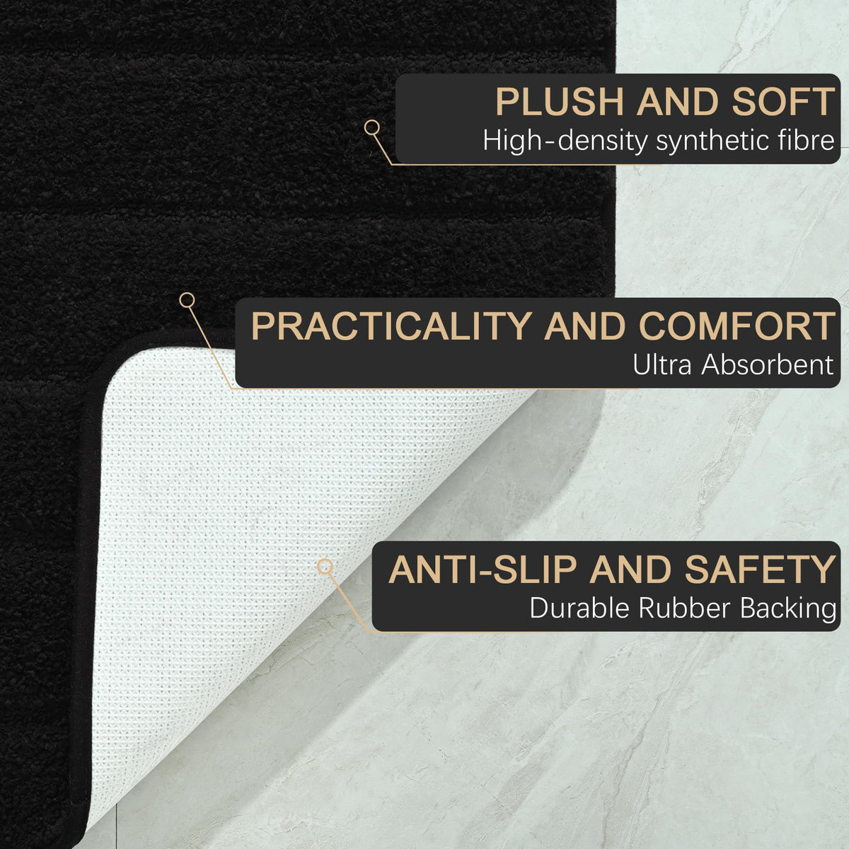AROGAN thick pile detail highlights warmth and cushioned comfort.