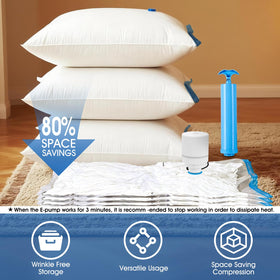 AROIC jumbo vacuum bags save space for bulky bedding and quilts