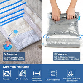 AROIC large vacuum bags compress bulk items like sweaters and coats