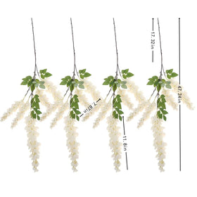 AROIUO wisteria garland blue adds vibrant wedding backdrop color.