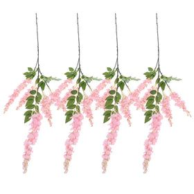 AROIUO pink wisteria hanging flowers add soft color to home decor.