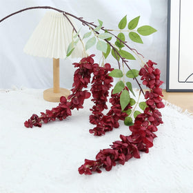 AROIUO wisteria hanging flowers purple elegant backdrop for events