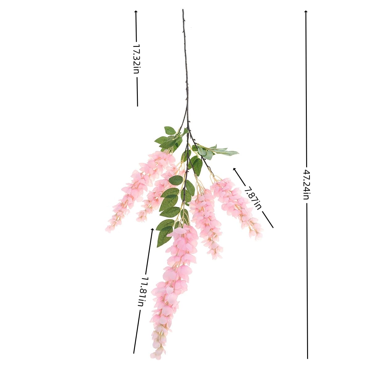 AROIUO royal blue wisteria hanging flowers create bold decor accents.