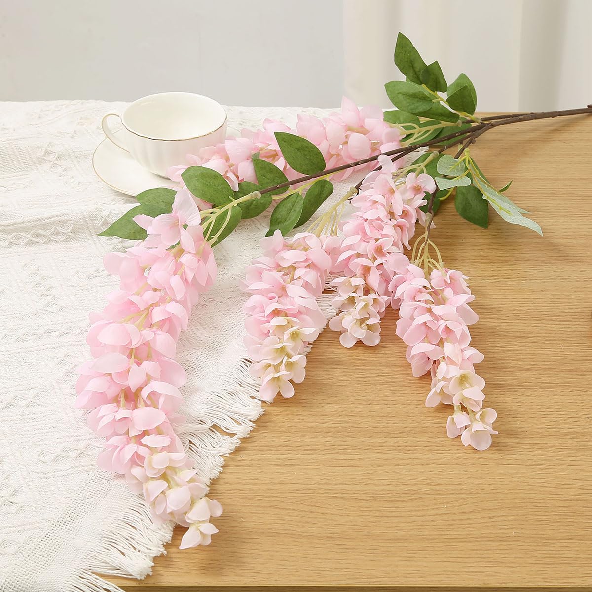 AROIUO bendable iron-stem detail for easy arrangement.