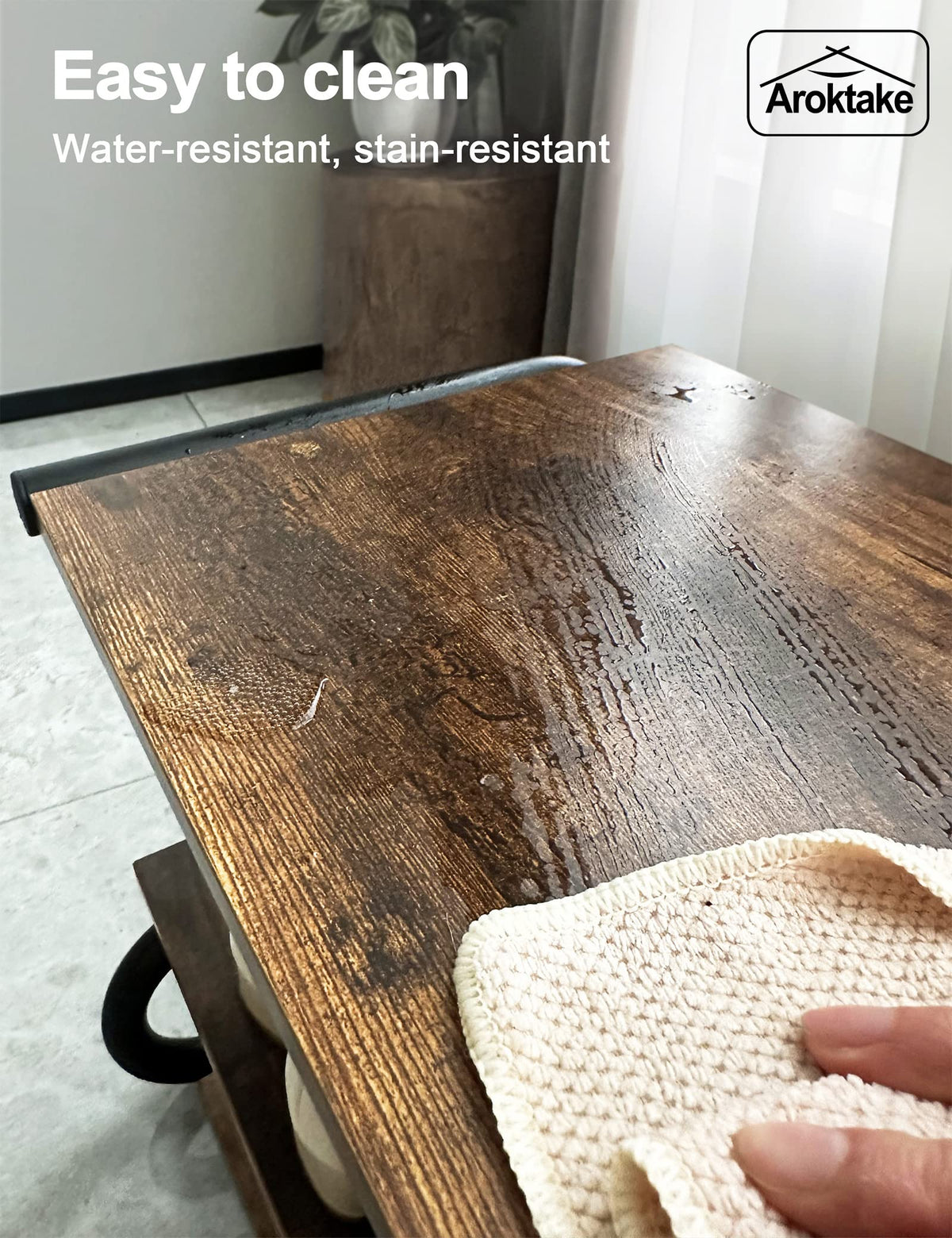Aroktake living room scene demonstrates versatile placement and easy access.