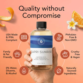 Aroma Country Capri Sunrise dropper and bottle enable flexible scent layering.